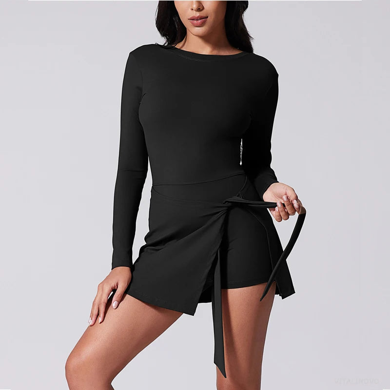 VITALINOVO Tennis Dress Long Sleeve