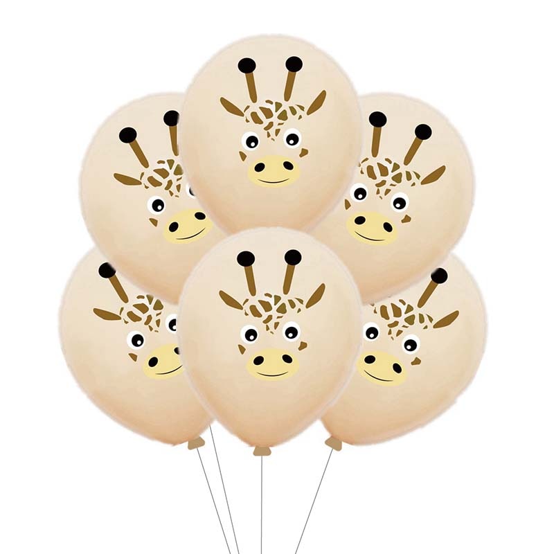 10 pcs Animal Latex Balloons Jungle Safari Party Decorations