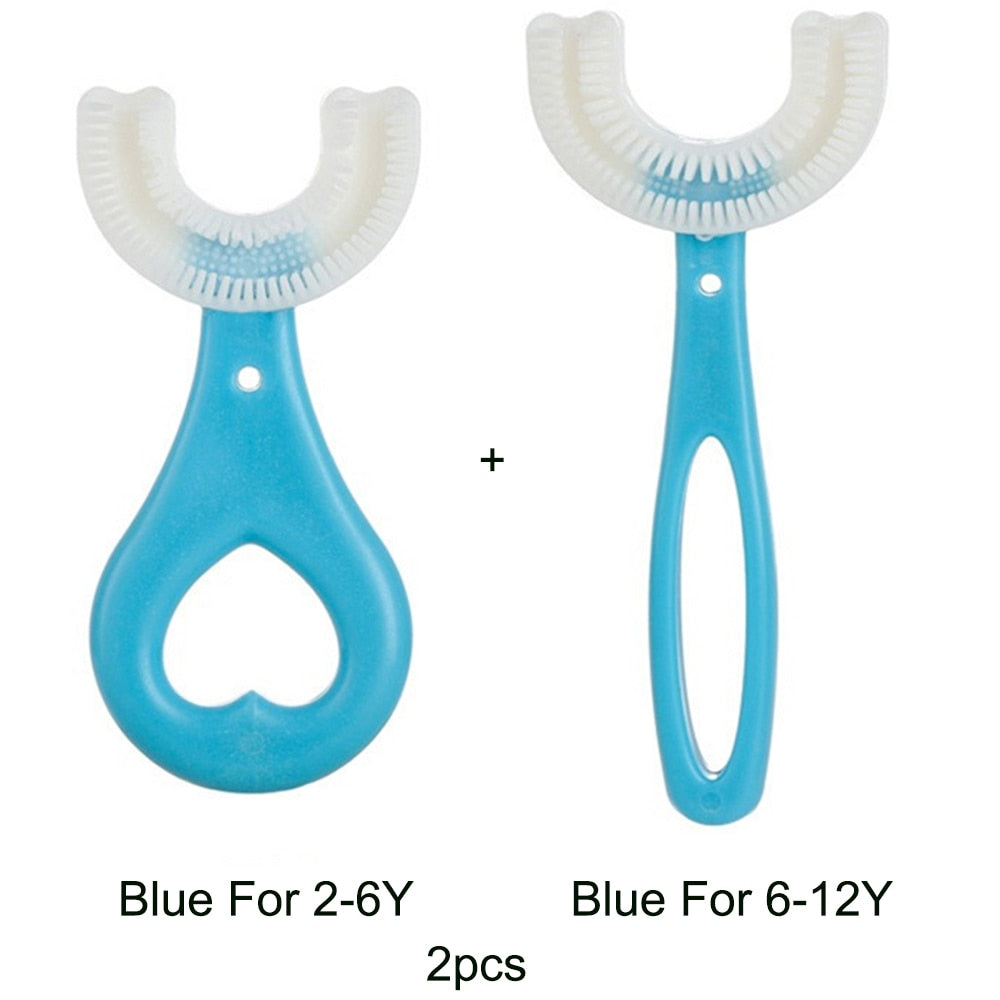 Toothbrush Children 360 Degree U-shaped Oral Care Cleaning