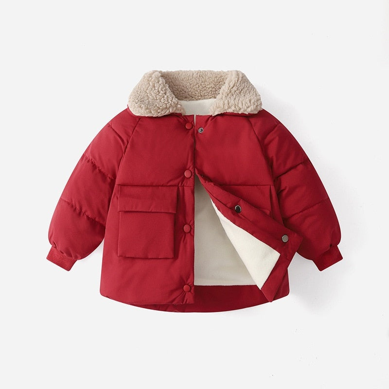 New Winter Children's Warm Cotton Jackets Outerwear