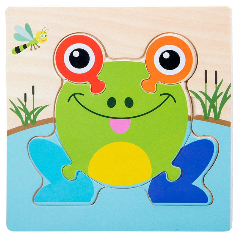 3D Wooden Puzzles Educational