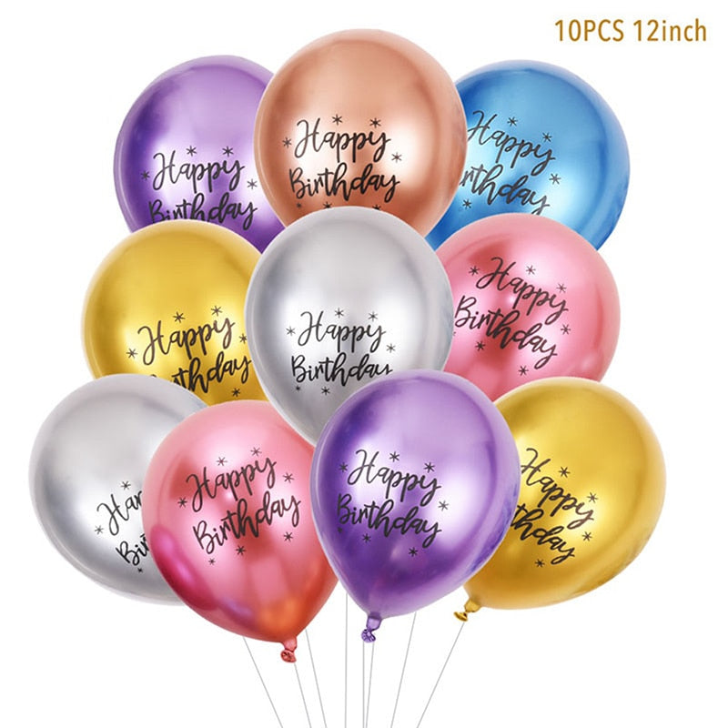 10 pcs Animal Latex Balloons Jungle Safari Party Decorations