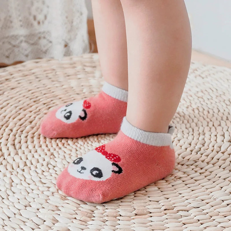 6 Pairs Kids Cotton Sock Non-slip