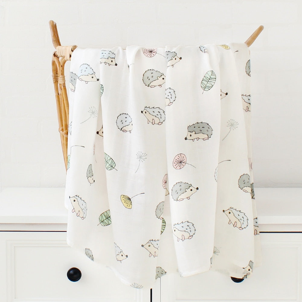 Newborn Organic Bamboo Cotton Swaddle Bedding Cover