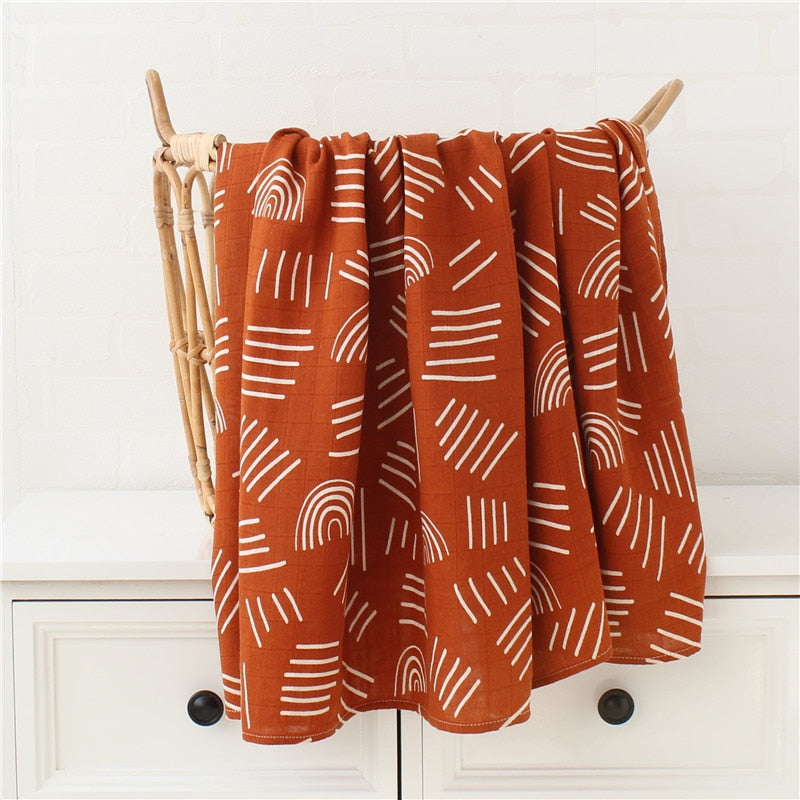 Newborn Organic Bamboo Cotton Swaddle Bedding Cover