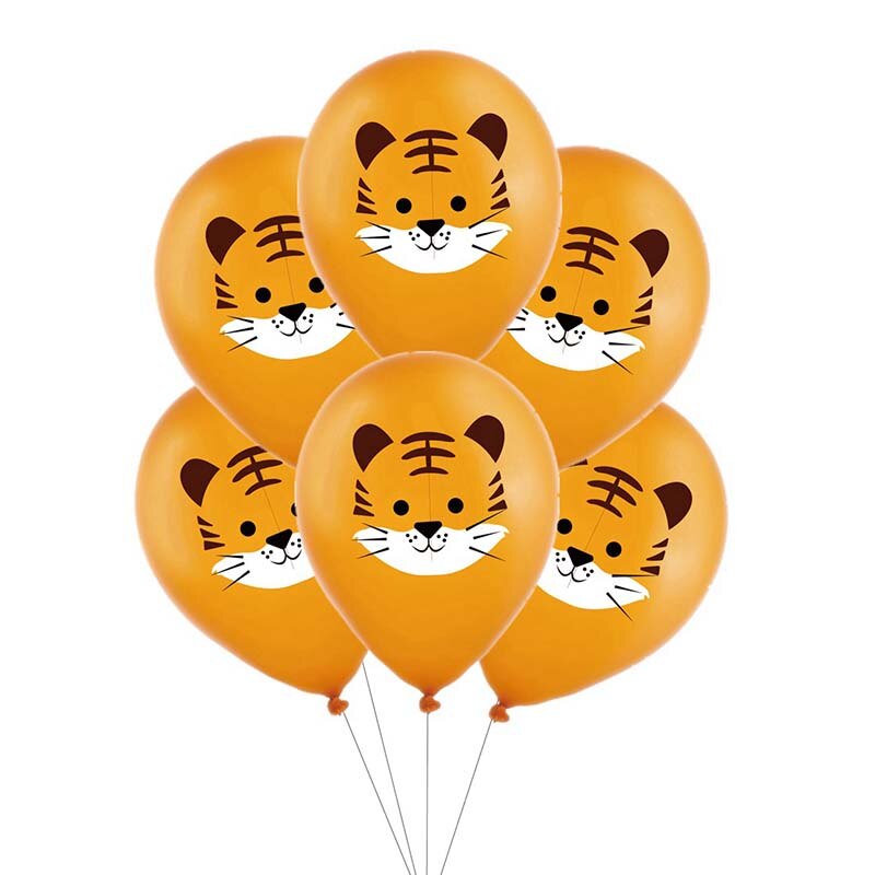 10 pcs Animal Latex Balloons Jungle Safari Party Decorations