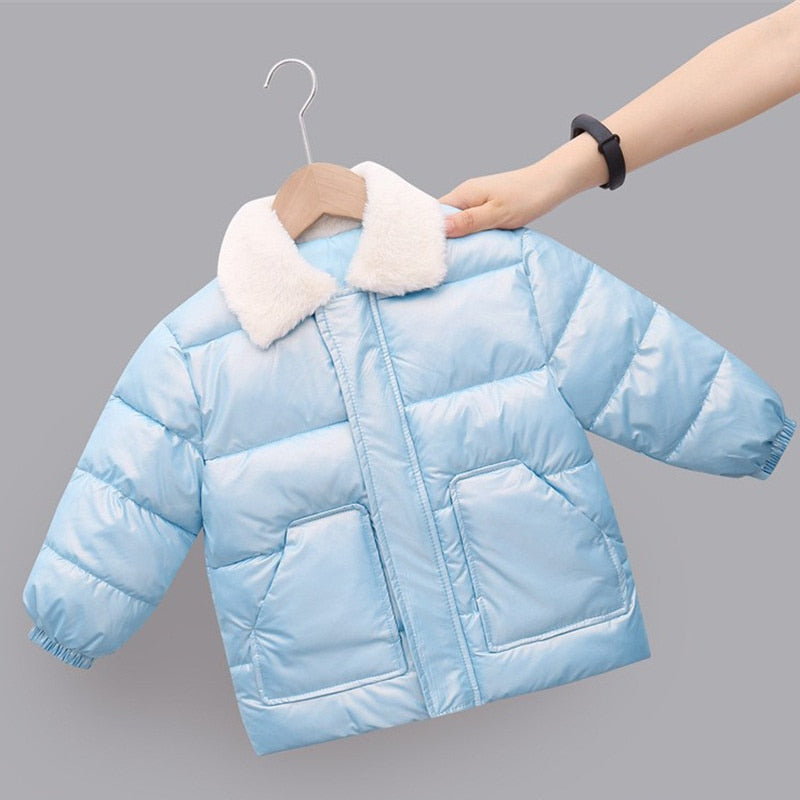 New Winter Children's Warm Cotton Jackets Outerwear