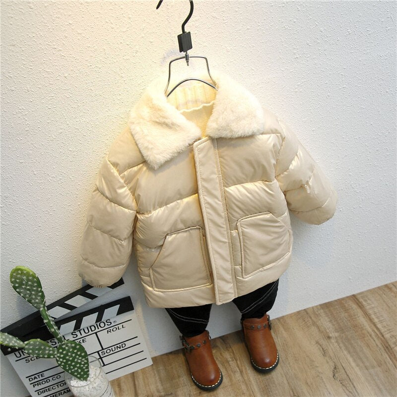 New Winter Children's Warm Cotton Jackets Outerwear