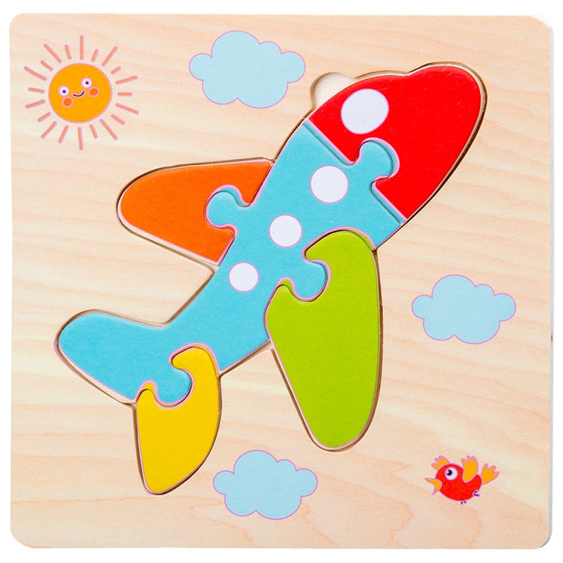 3D Wooden Puzzles Educational