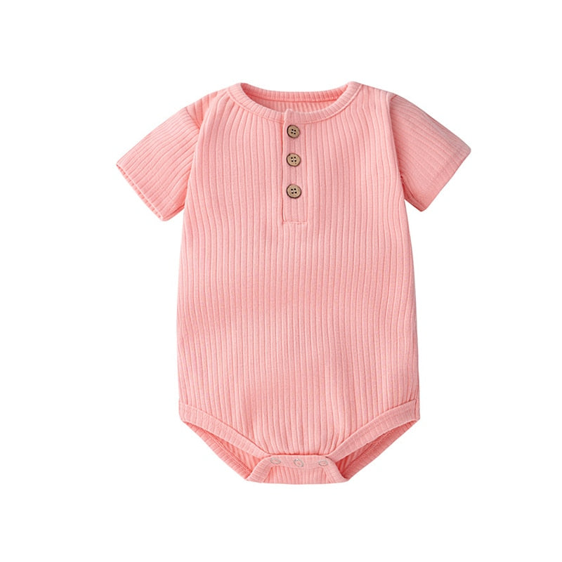 Knitted Stretch Newborn Summer Rompers