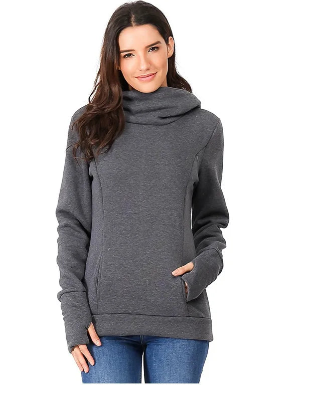 Women's Fleece Maternity Nursing Sweatshirt