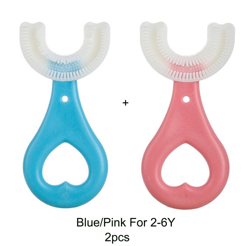 Toothbrush Children 360 Degree U-shaped Oral Care Cleaning