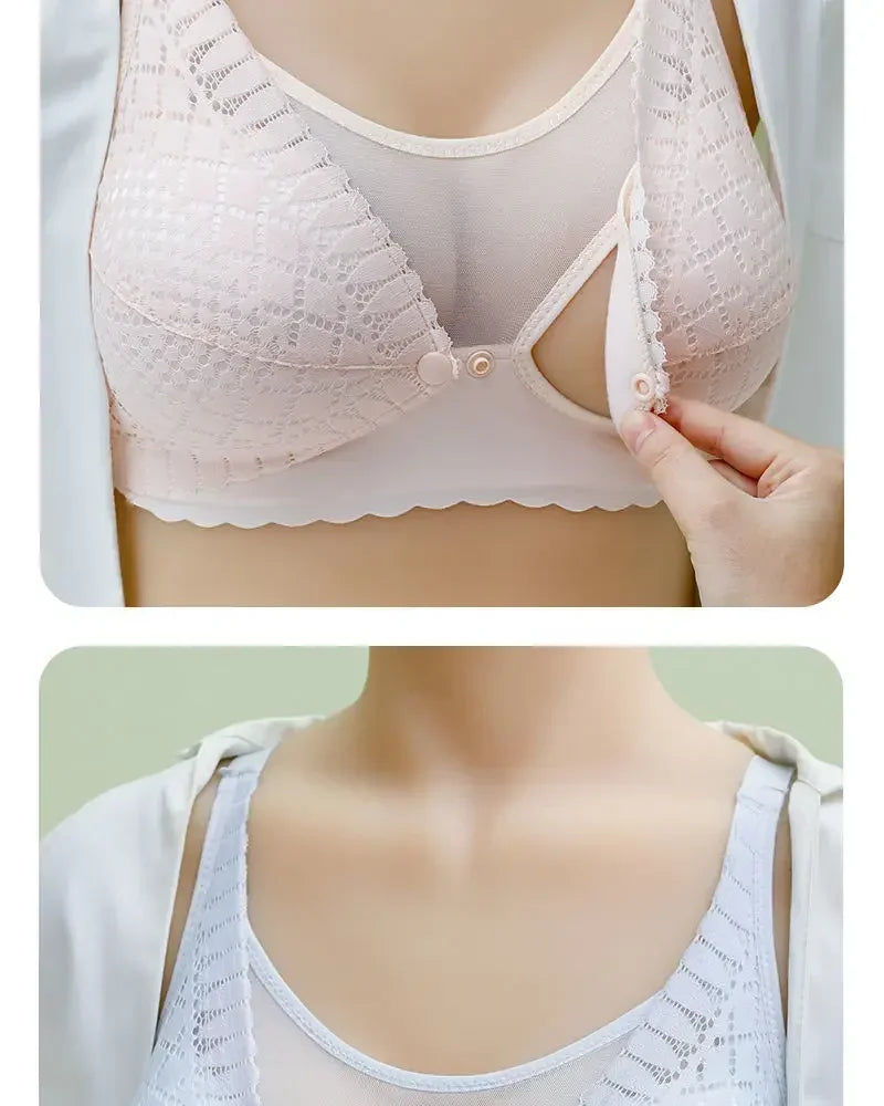 Front Button Maternity Nursing Bra