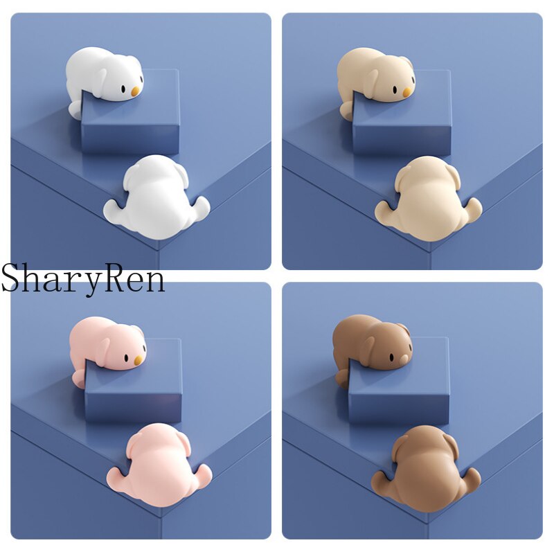 1PC Cartoon Safety Puppy Furniture Corner Protector Soft Silicone