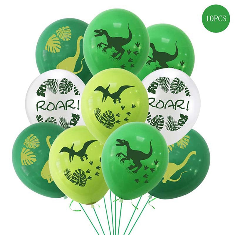 10 pcs Animal Latex Balloons Jungle Safari Party Decorations