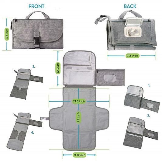 Portable Diaper Changing Pad Bag