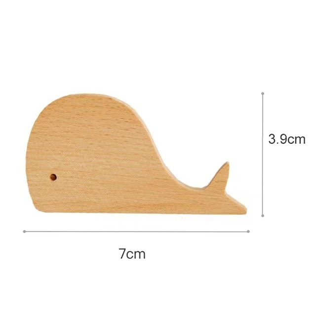 1pcs Wooden Animal Hooks Cute Room Decor