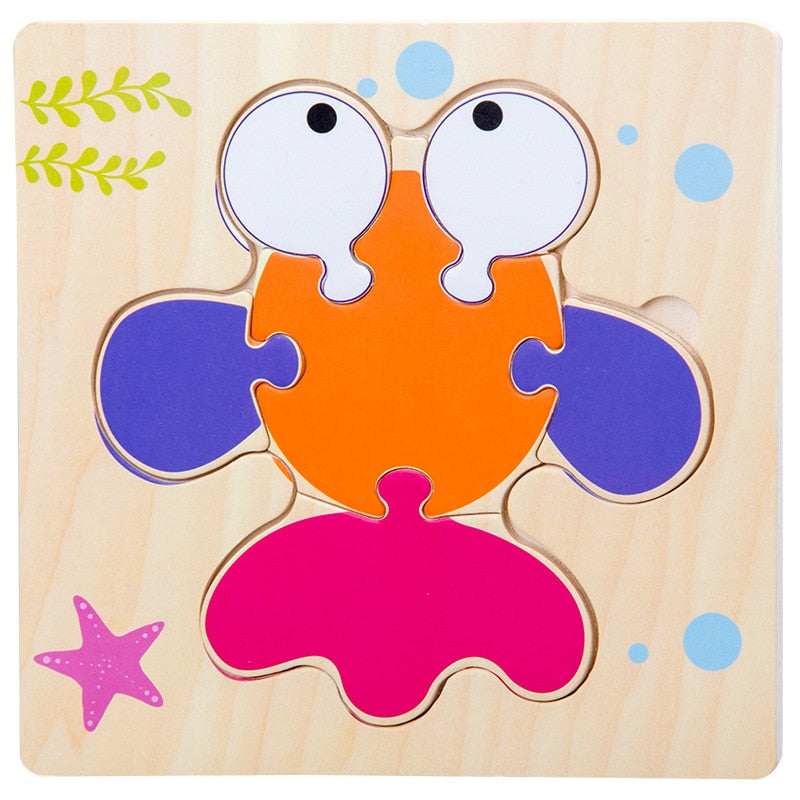 3D Wooden Puzzles Educational