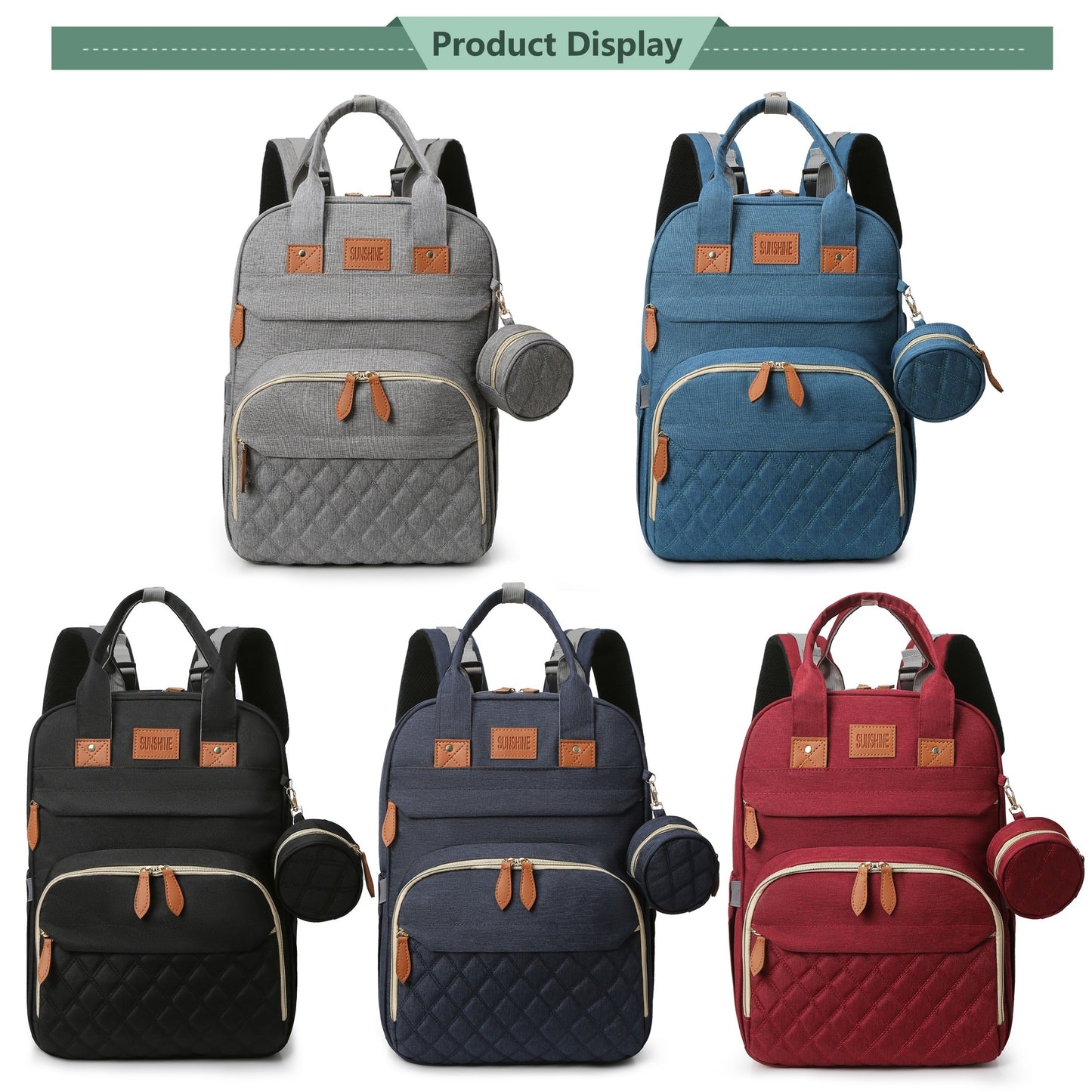 Lamroro Diaper Multifunctional Bag Backpack