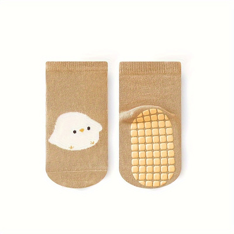 6 Pairs Toddler's Novelty Cute Floor Socks - Anti-skid