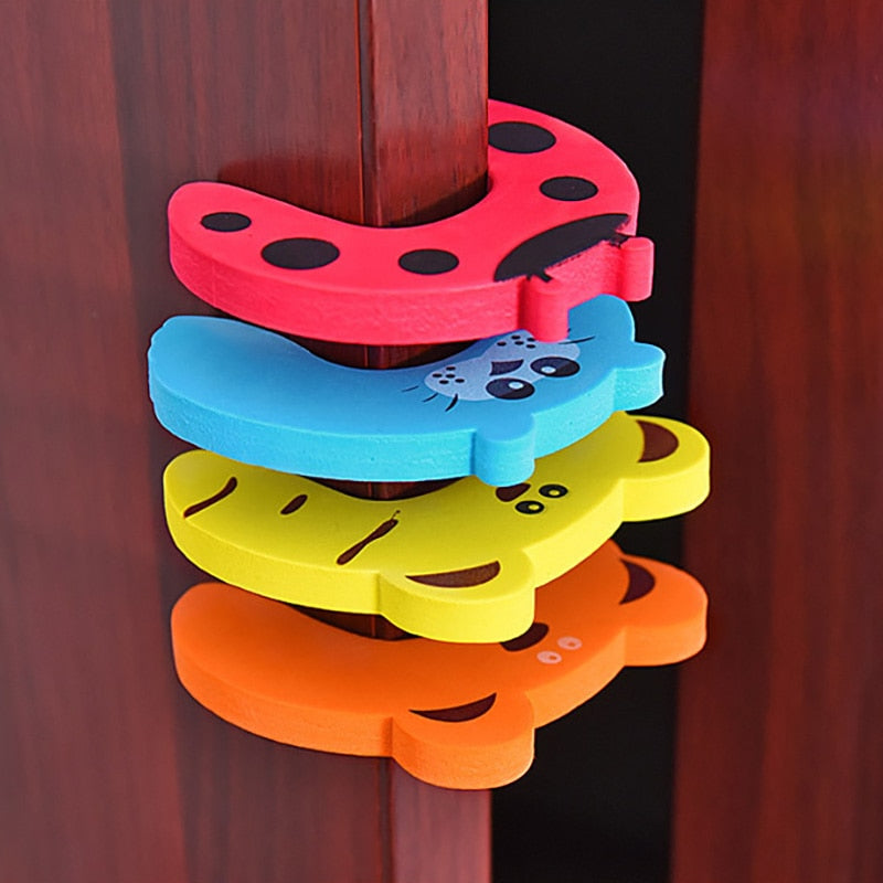 5Pcs  Furniture Protection Card Door Stopper and Lock Finger Protector