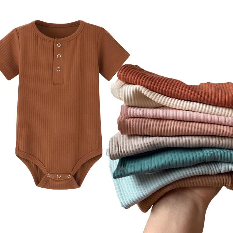 Knitted Stretch Newborn Summer Rompers