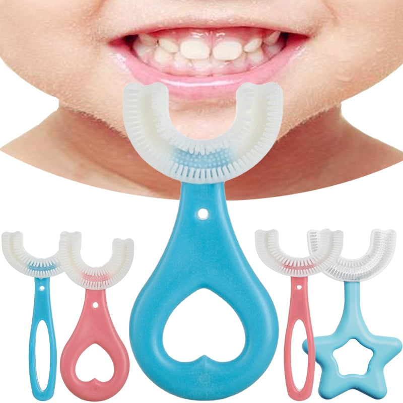 Toothbrush Children 360 Degree U-shaped Oral Care Cleaning