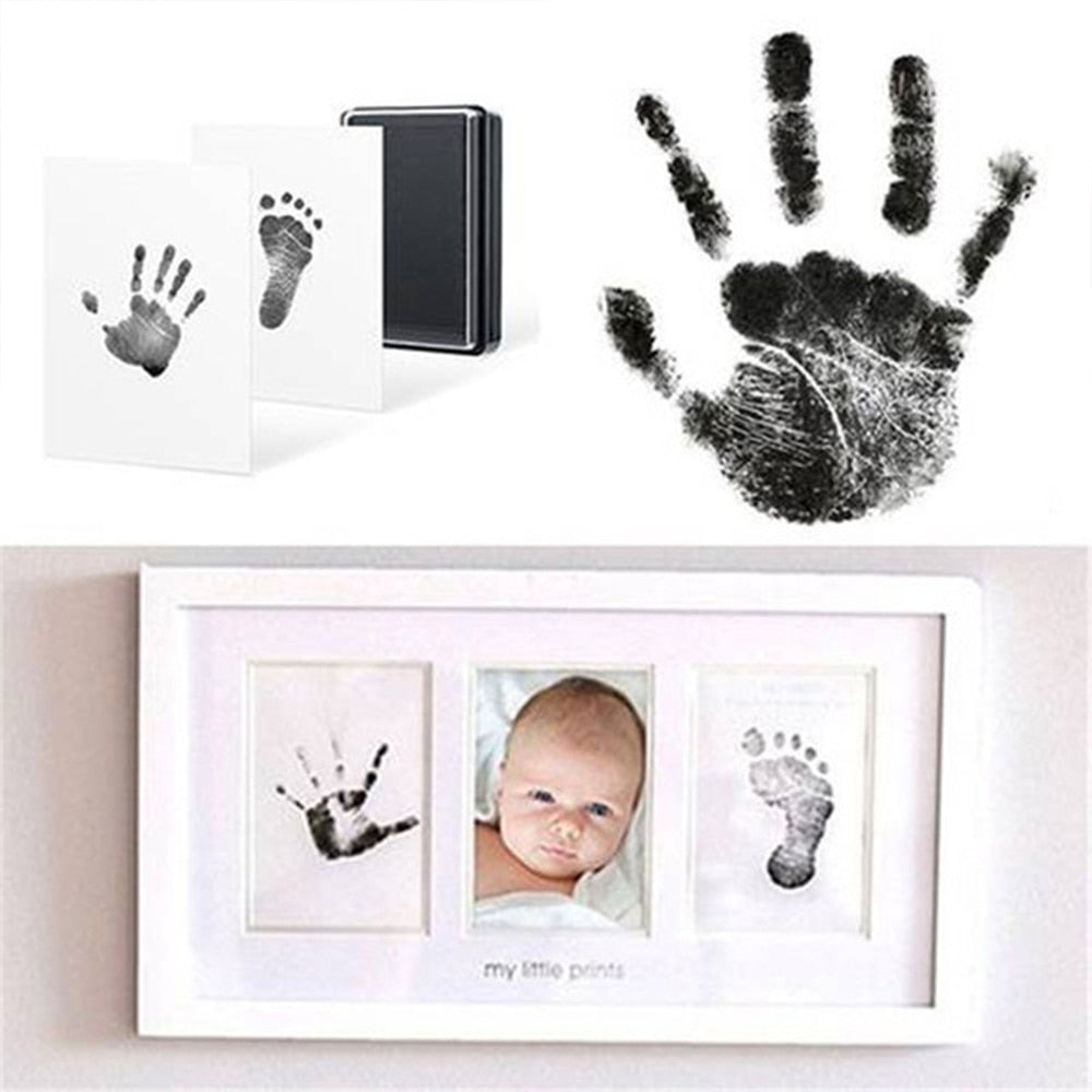 Newborn Baby Handprint Footprint Imprint Kit Environmental-friendly Baby Care Non-Toxic